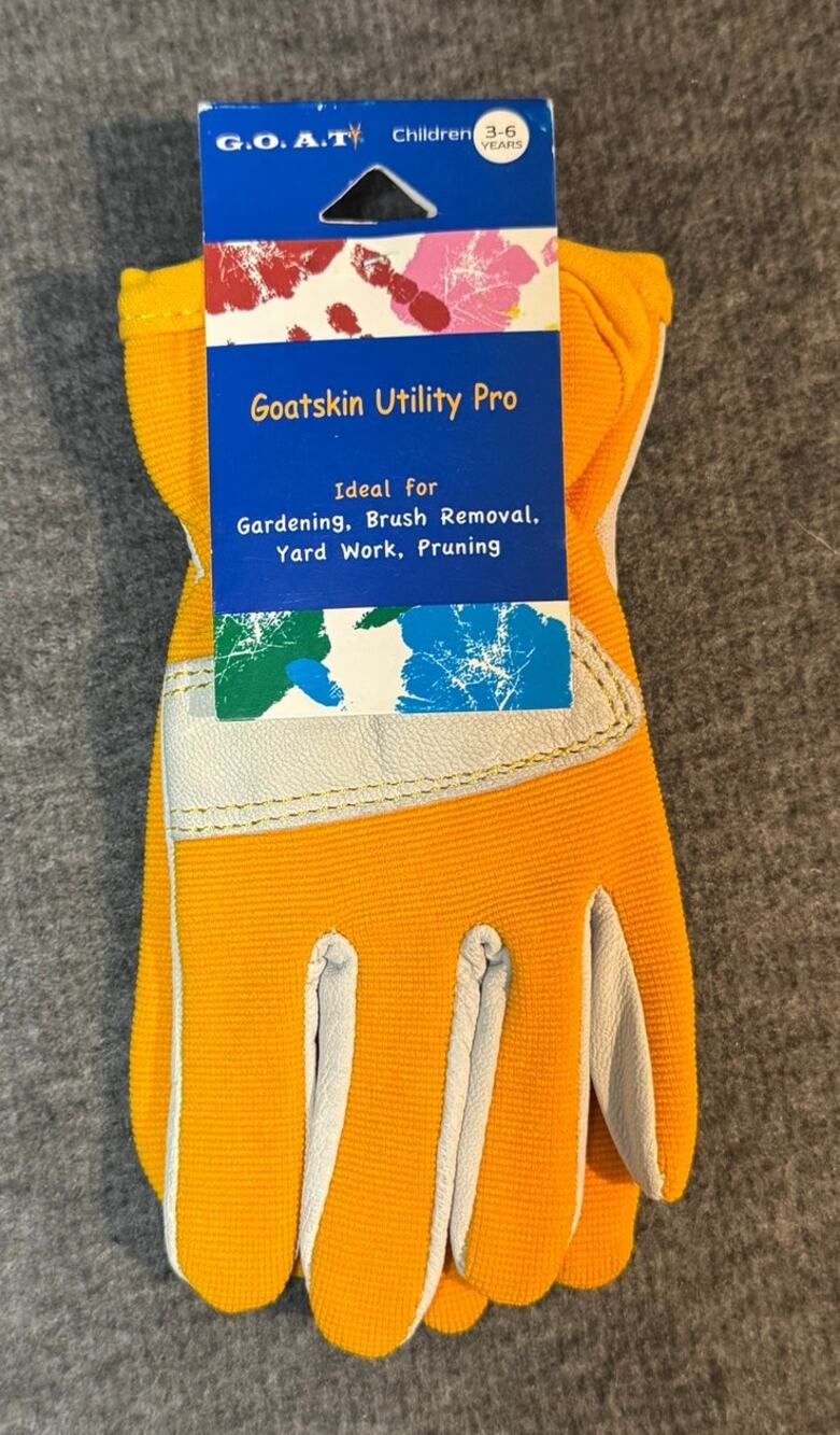 G.O.A.T Goatskin Utility Pro Yellow Gloves - Children 3-6 Years